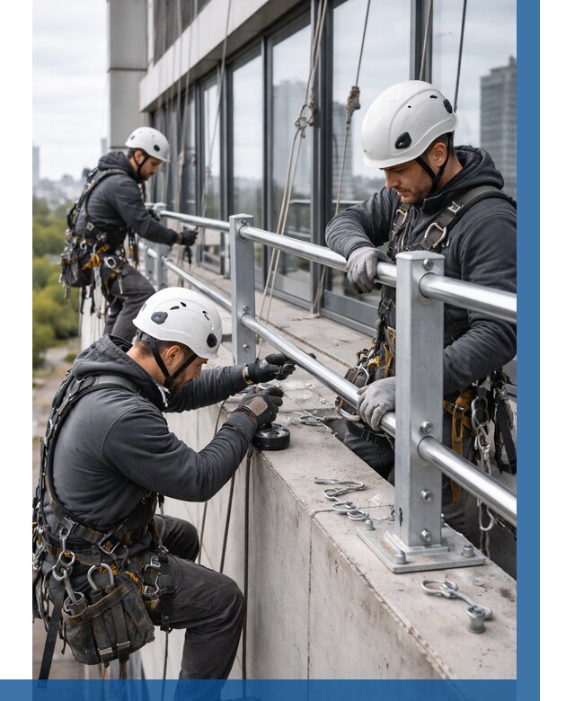 Монтаж ограждений на высоте в Мурманске, от 1234 р. | ВЫСОТНИК-Мрм