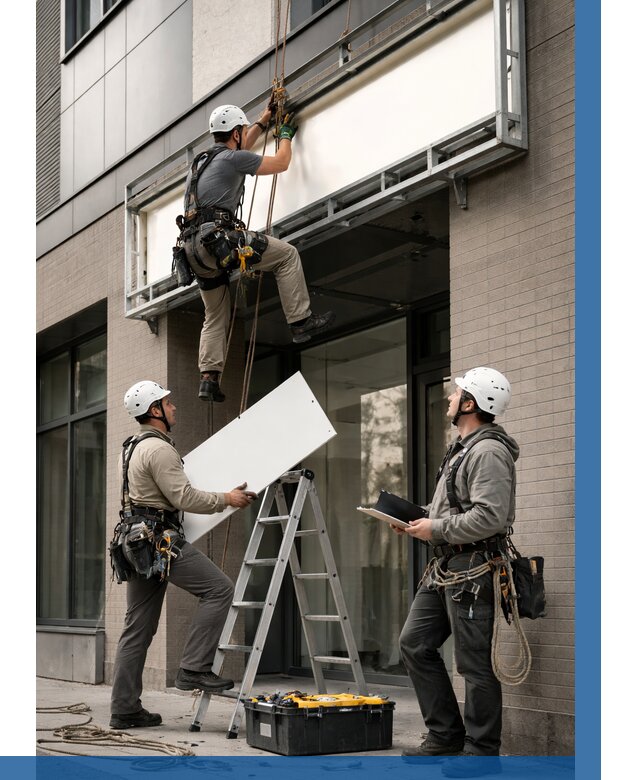 Монтаж светового короба в Мурманске от 6683 р. | ВЫСОТНИК-Мрм