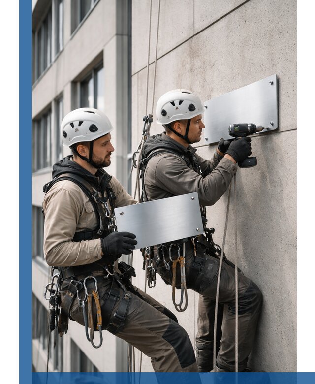 Монтаж табличек и указателей в Мурманске для зданий и сооружений