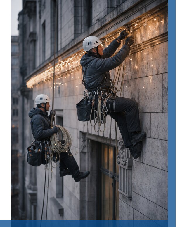 Монтаж новогодней иллюминации в Мурманске от 8740 р. | ВЫСОТНИК-Мрм