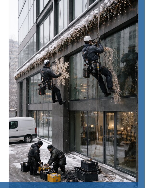 Демонтаж новогоднего оформления в Мурманске от 5655 р. | ВЫСОТНИК-Мрм