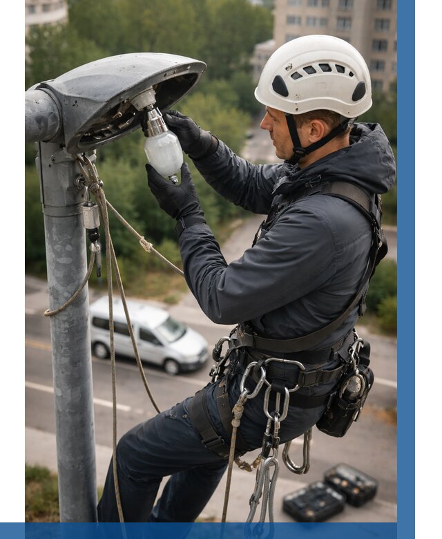 Замена ламп на высоте в Мурманске от 2571 р. | ВЫСОТНИК-Мрм