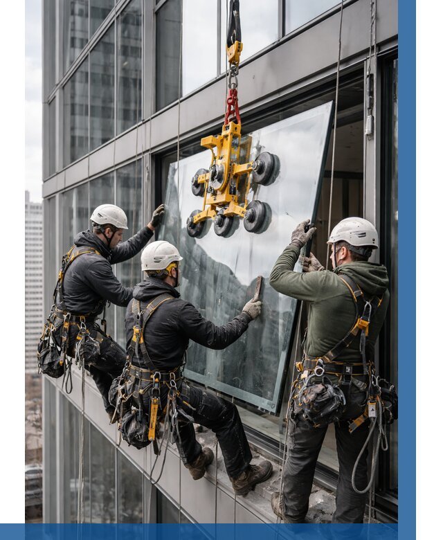 Фасадное остекление зданий под ключ в Мурманске от 10282 р. | ВЫСОТНИК-Мрм