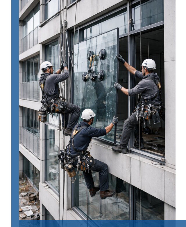 Фасадное остекление и монтаж витражей зданий в Мурманске под ключ