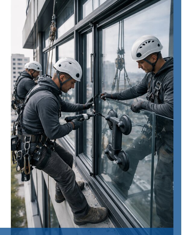 Витражное остекление зданий в Мурманске от 3599 р. | ВЫСОТНИК-Мрм