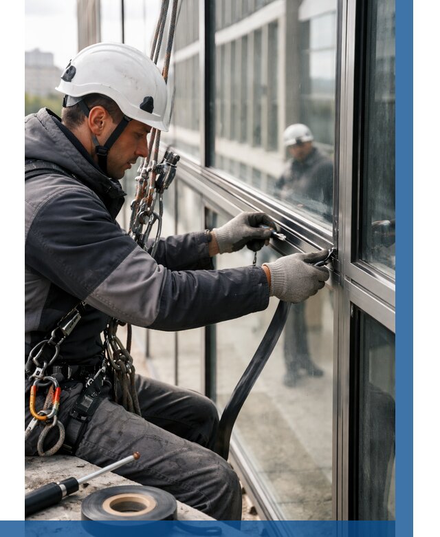 Ремонт витражных конструкций в Мурманске от 3599 р. | ВЫСОТНИК-Мрм