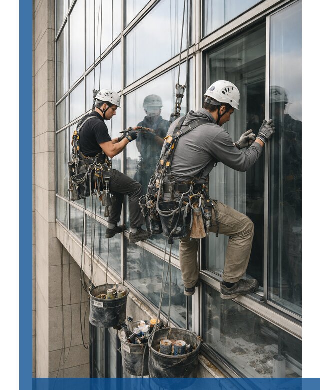 Ремонт витражных конструкций и фасадного остекления в Мурманске