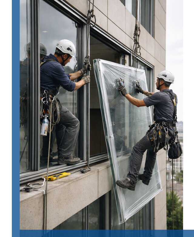 Профессиональная замена стекла в витраже в Мурманске с гарантией