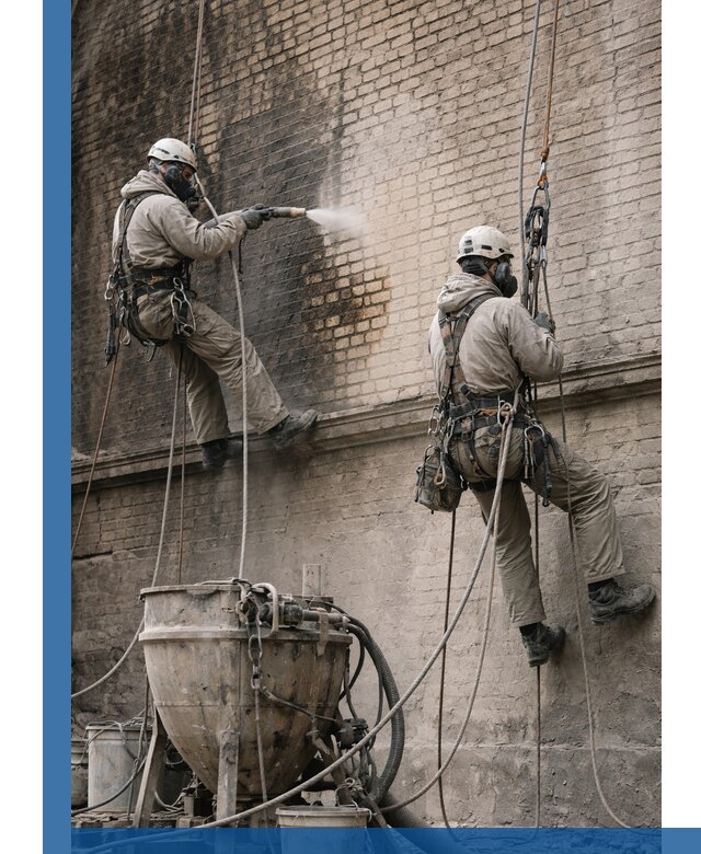 Пескоструйная очистка фасадов в Мурманске профессионально