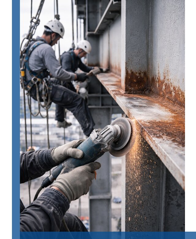 Зачистка металла от ржавчины и подготовка поверхностей в Мурманске