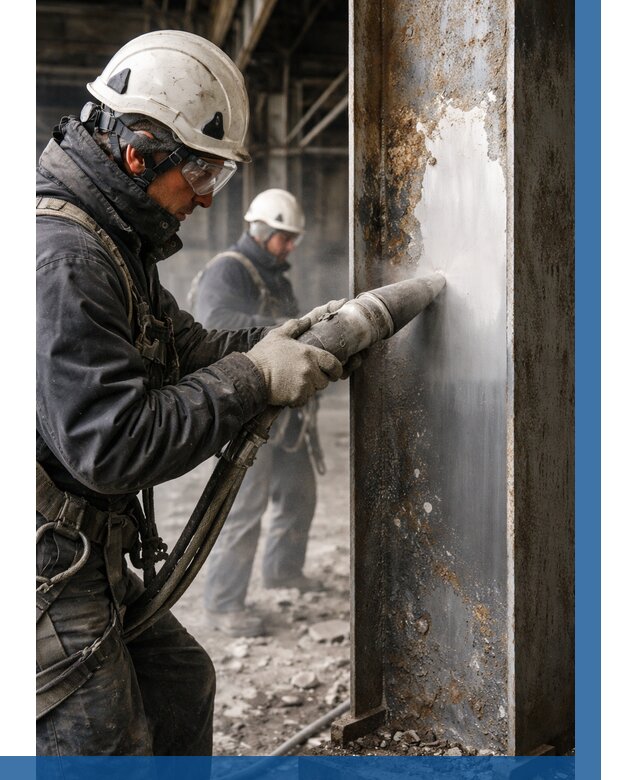 Удаление старой краски с металла в Мурманске от 463 р. | ВЫСОТНИК-Мрм