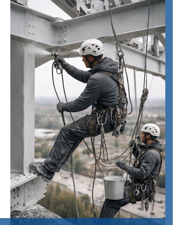 Покраска металлоконструкций на высоте в Мурманске 360 р |ВЫСОТНИК-Мрм