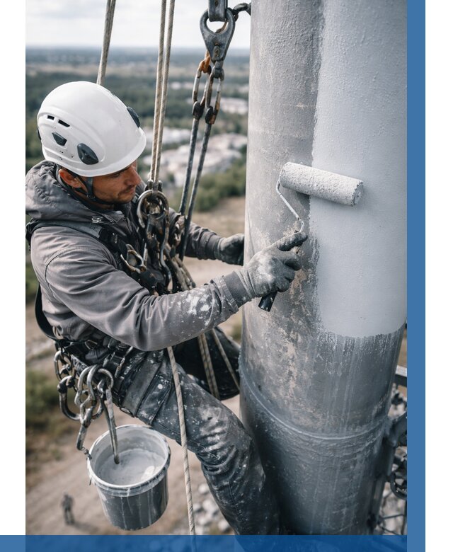 Покраска мачт связи под ключ в Мурманске от 874 р. | ВЫСОТНИК-Мрм