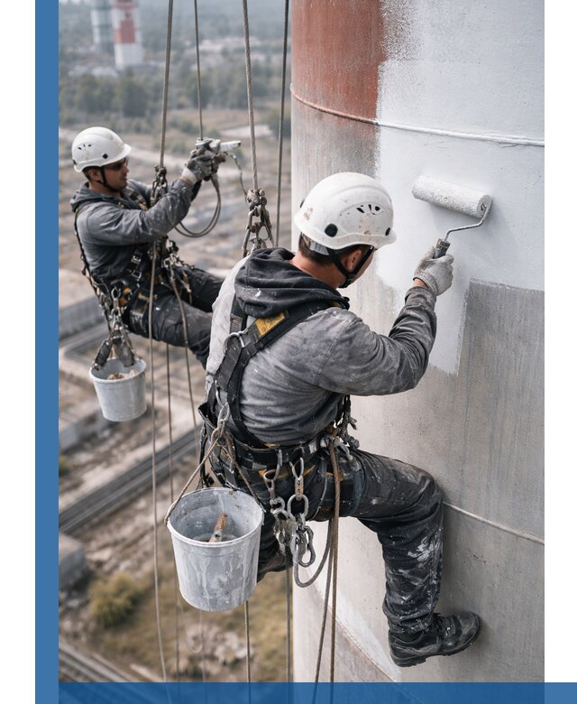 Покраска дымовых труб в Мурманске: антикоррозийная защита и восстановление