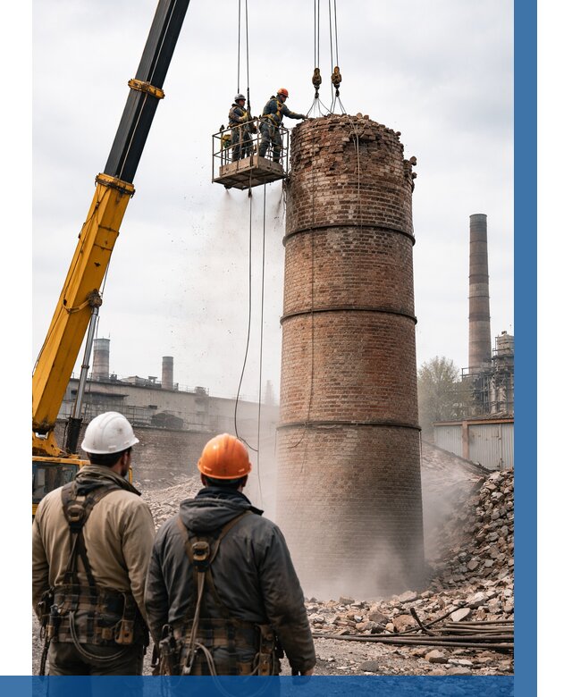 Демонтаж дымовой трубы в Мурманске от 92538 р. | ВЫСОТНИК-Мрм, смета