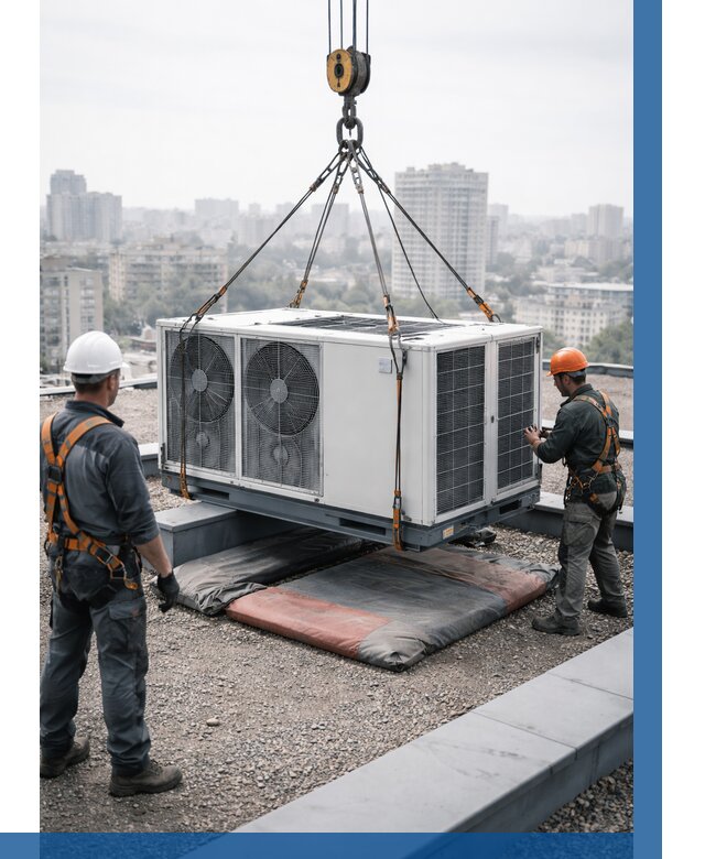 Подъем груза на крышу в Мурманске от 5141 р. | ВЫСОТНИК-Мрм заказать