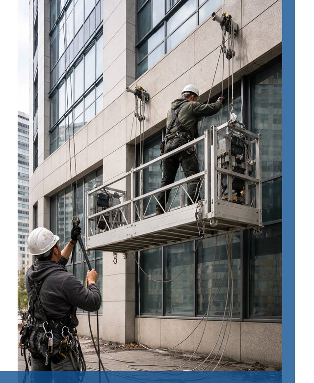 Монтаж и подъем фасадной люльки в Мурманске от 12338 р. | ВЫСОТНИК-Мрм