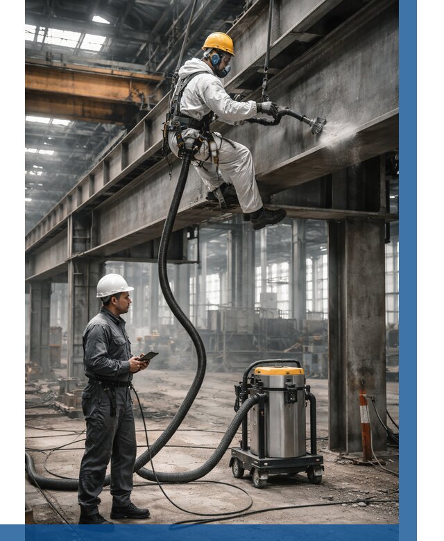 Обеспыливание конструкций в цехе в Мурманске от 4318 р. | ВЫСОТНИК-Мрм