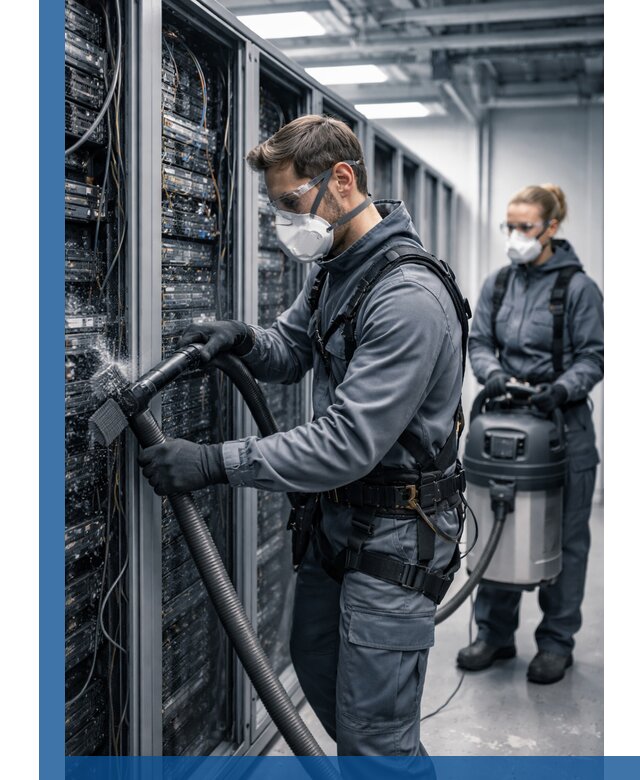 Обеспыливание серверной комнаты в Мурманске, профессиональная очистка