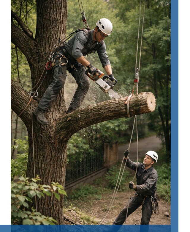 Спил деревьев альпинистами в Мурманске от 8226 р. | ВЫСОТНИК-Мрм