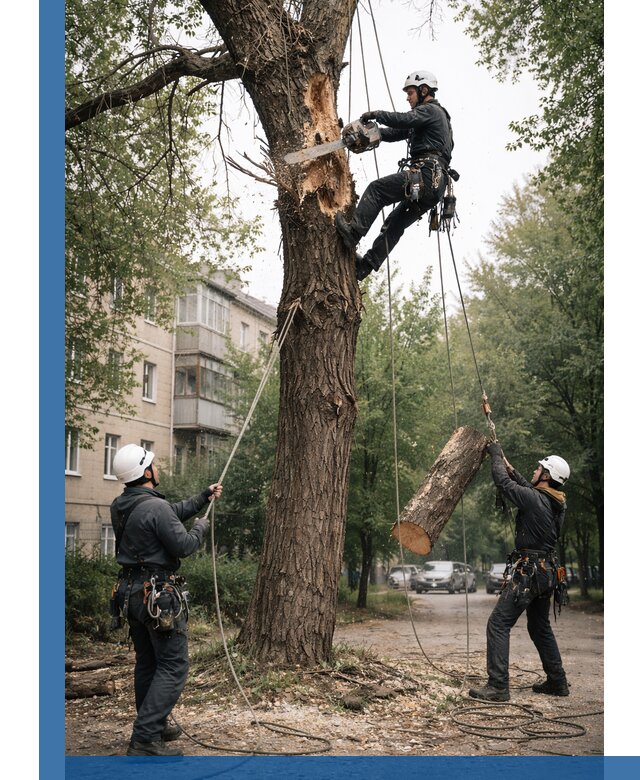 Срочное удаление аварийных деревьев в Мурманске с гарантией безопасности