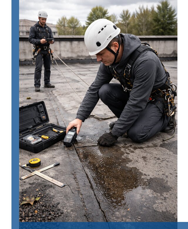 Обследование кровли на протечки и выявление дефектов в Мурманске