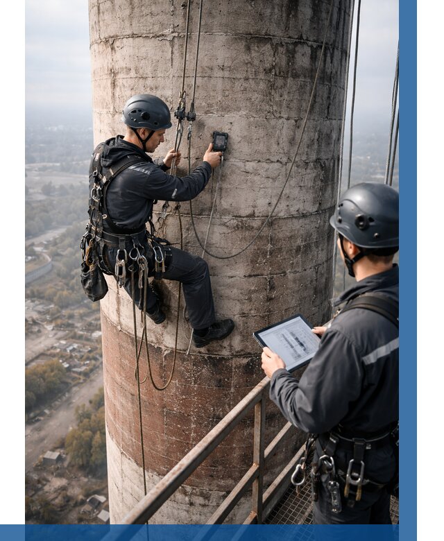 Обследование дымовой трубы в Мурманске от 8226 р. | ВЫСОТНИК-Мрм